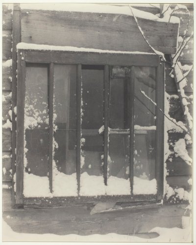 Fenêtre : Bois, Verre, Neige, 1923 - Alfred Stieglitz