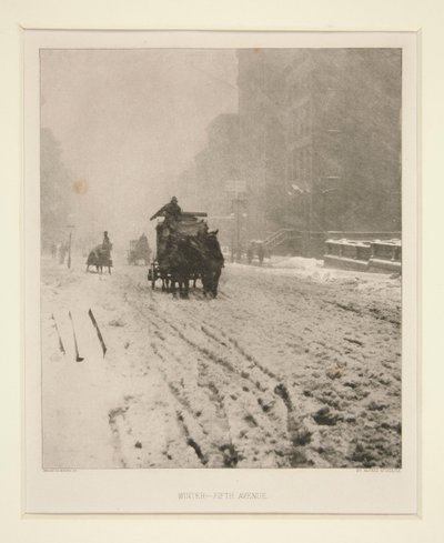 Hiver - Cinquième Avenue - Alfred Stieglitz