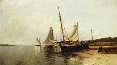 Matin calme, port de Portland - Alfred Thompson Bricher