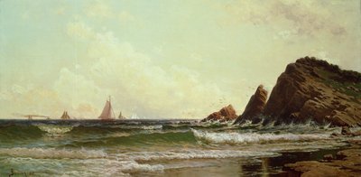 Falaises au cap Elizabeth, port de Portland, Maine, 1882 - Alfred Thompson Bricher