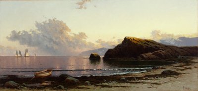 Coucher de soleil sur la côte 1885 - Alfred Thompson Bricher