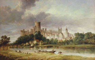 Vue du château de Windsor depuis les prés de Brocas, 1856 - Alfred Vickers