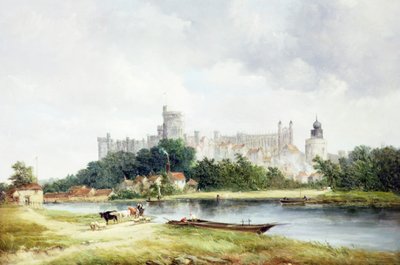 Château de Windsor depuis les Brocas Meadows - Alfred Vickers