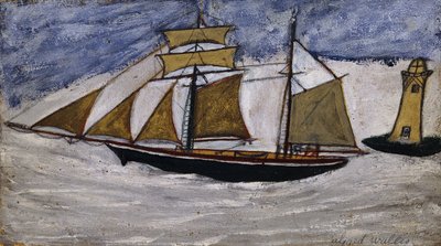 Bateau et phare - Alfred Wallis