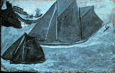 Bateaux au large du port - Alfred Wallis