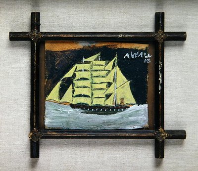 Navire dans un cadre religieux - Alfred Wallis