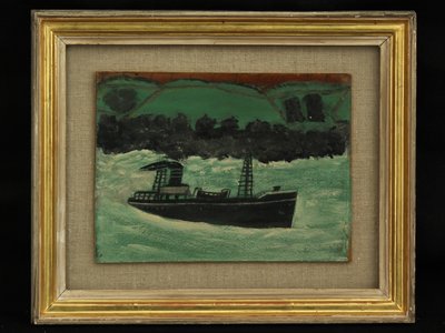 Chalutier au large de la côte cornouaillaise - Alfred Wallis