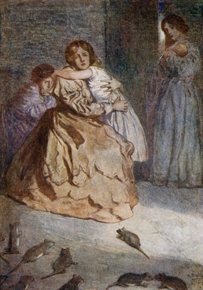 Peste de rats pendant le siège de Lucknow, Mutinerie indienne, 1857 - Alfred Wallis Mills