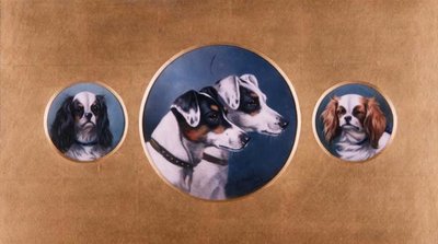 Fox Terriers et King Charles Spaniels - Alfred Wheeler