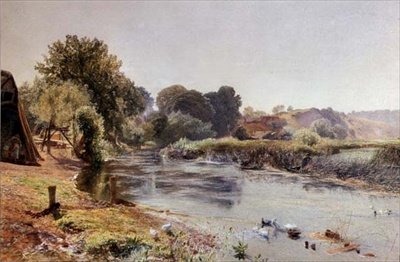 Un coin de vieille Angleterre à moitié endormi - Alfred William Hunt