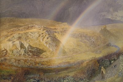 Un arc-en-ciel de novembre, vallée de Dolwyddelan, 11 novembre 1866, 13h - Alfred William Hunt