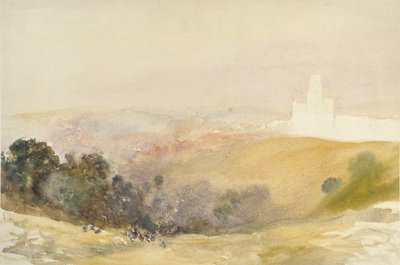 Durham depuis les Red Hills, 1866-1880 - Alfred William Hunt