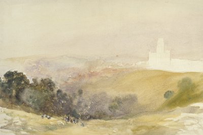 Durham depuis les Red Hills, 1880-86 - Alfred William Hunt