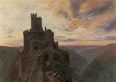 Ehrenburg sur la Moselle - Alfred William Hunt