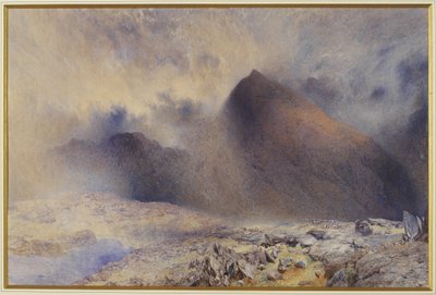 Mont Snowdon à travers les nuages se dissipant, 1857 - Alfred William Hunt