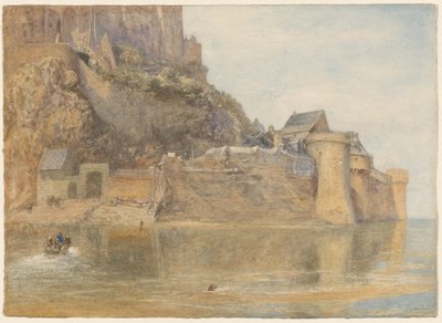 Les remparts, Mont St. Michel, France - Alfred William Hunt