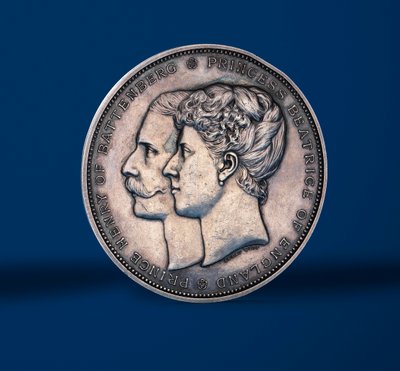 Médaille commémorant le mariage de la princesse Béatrice et du prince Henry de Battenberg, 1885 (argent) - Alfred and Wyon, Joseph Shephard Wyon