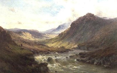 Les chutes à Invergarry, Glen Till - Alfred de Breanski