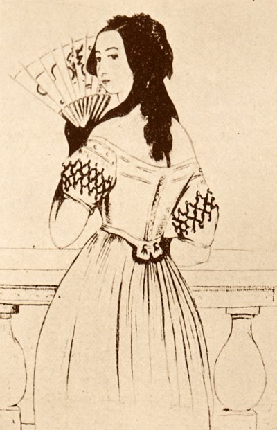 George Sand (dessin) - Alfred de Musset