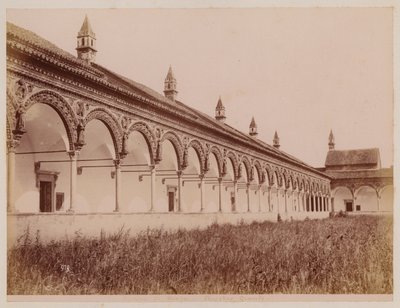 La Certosa di Pavia : La grande cour - Alfredo Noack