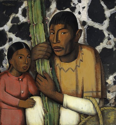 Indien avec cactus - Alfredo Ramos Martinez