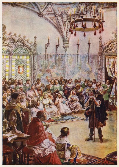 Gil Vicente à la cour du roi Manuel Ier du Portugal - Alfredo Roque Gameiro