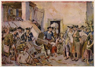 Personnes jetées dans la pauvreté en mettant en gage leurs biens, Portugal - Alfredo Roque Gameiro