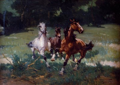 Chevaux au galop - Alfredo Tominz