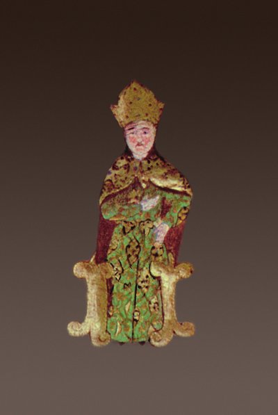 Le Roi de Hongrie, Lajos II 1506-26 en conseil avant la bataille de Mohacs en 1526, 1558 (détail) - Ali Amir Beg