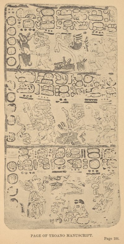 Page du manuscrit Troano - Alice Dixon Le Plongeon