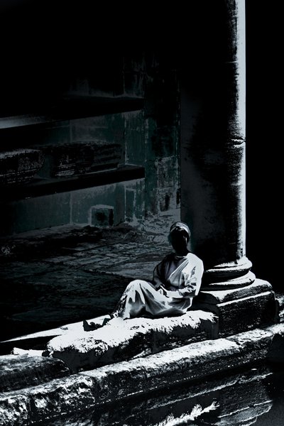 Roman Lady, 2018 (photographie peinte à la main) - Alice Gur-Arie