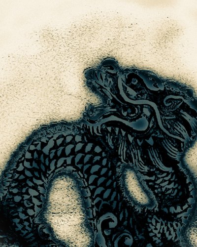 Année du dragon, 2021 (photographie peinte à la main) - Alice Gur-Arie