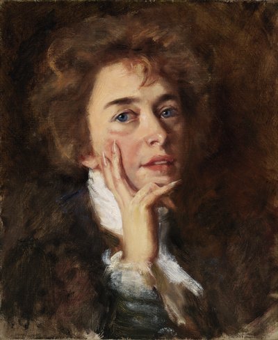Autoportrait avec jabot, 1896 - Alice Pike Barney