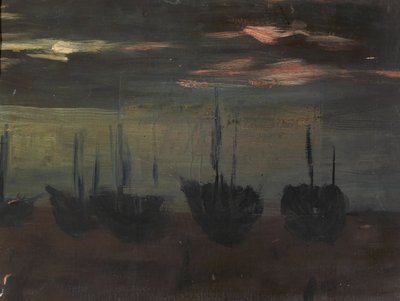 Navires au clair de lune - Alice Pike Barney