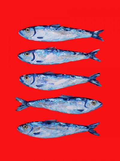 Sardines bleues audacieuses - Alice Straker