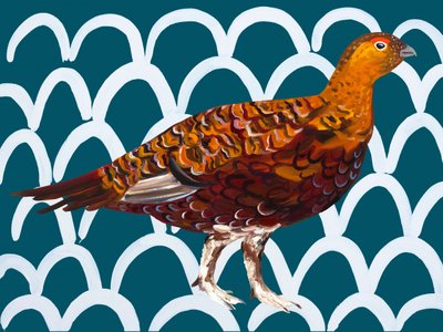 Motif « Red Grouse » (lagopède rouge) - Alice Straker