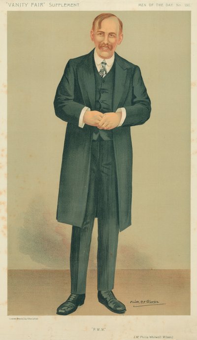 M. Philip Whitwell-Wilson, PWW, 27 décembre 1911, caricature de Vanity Fair - Alick P. F. Ritchie
