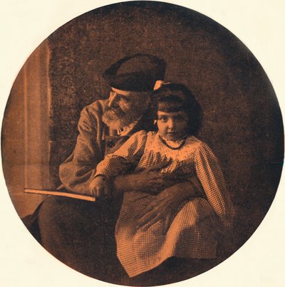Portrait de Domenico Morelli et de son petit-enfant - Alinari