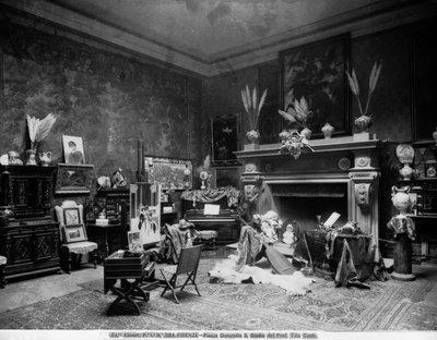 Atelier du peintre Tito Conti à Florence, Piazza Donatello - Fratelli Alinari