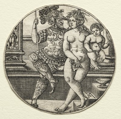 Mars, Vénus et Cupidon - Allaert Claesz