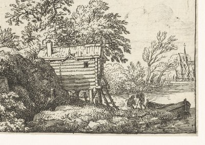 Paysage avec cabane de pêcheur - Allaert van Everdingen