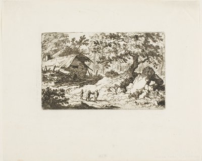 La cabane en ruine - Allaert van Everdingen