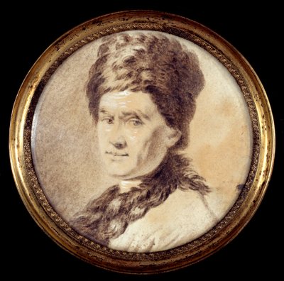 Portrait du philosophe suisse Jean Jacques Rousseau en costume arménien - Allan (after) Ramsay