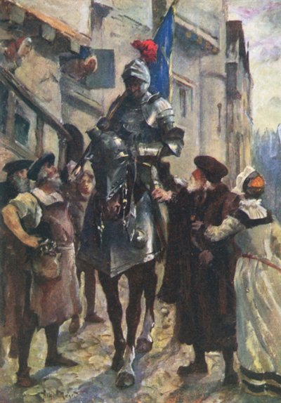 Un messager de Flodden apportant la mauvaise nouvelle à Édimbourg - Allan (after) Stewart