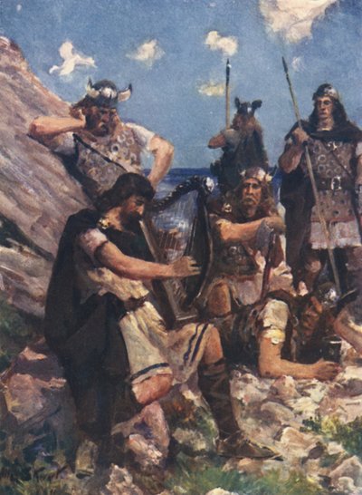 Déguisé en Vieux Barde, le Roi Alfred est Venu au Camp des Féroces Danois - Allan (after) Stewart