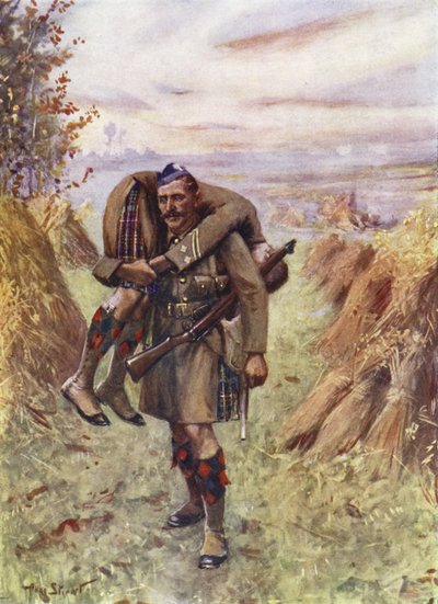 Le soldat Ross Tollerton remportant la Croix de Victoria - Allan (after) Stewart