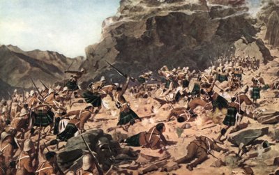 La charge des Gordon Highlanders à Dargai - Allan (after) Stewart