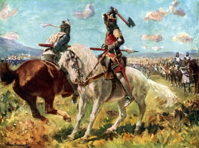 Le Combat entre le Roi Robert le Bruce et Sir Henry de Bohun à Bannockburn - Allan (after) Stewart