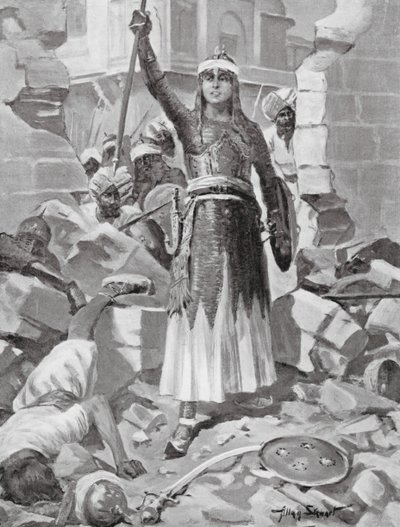 La princesse Chand Bibi défend Ahmadnagar - Allan Stewart