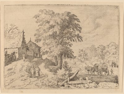 Chariot avec deux chevaux de trait - Allart van Everdingen